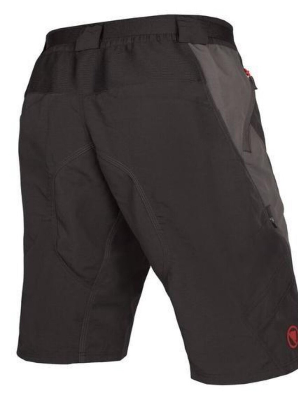 Endura Humvee Cycling Shorts W/ Clickfast Inner Liner Short,  Black/Red Sz L - Picture 2 of 9